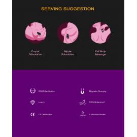 Насадка на пеніс Mechwarrior Black, 9 vibration functions - 7