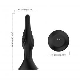 Анальный стимулятор Rocket Black, 9 vibration functions - 4