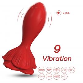 Анальний стимулятор Rosenberg Red, 9 vibration functions - 2
