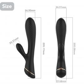 Вібратор Hare Black, 9 vibration functions - 3