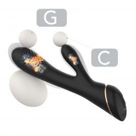 Вібратор Hare Black, 9 vibration functions - 8