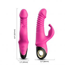 Вібратор з подвійною стимуляцією Zing pink - 3