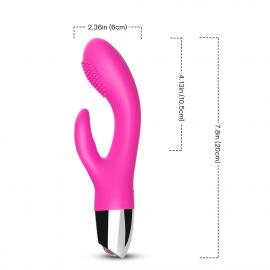 Вібратор з подвійною стимуляцією Rabbit pink - 5