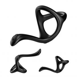 Эрекционное кольцо на пенис Treasure black - 5