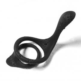 Эрекционное кольцо на пенис Treasure black - 3