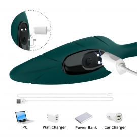 Вібростимулятор Leaf Green, 9 vibration functions - 9