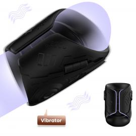 Насадка на пенис Mechwarrior Black, 9 vibration functions - 8