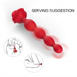 Анальний стимулятор Rosestick Red, 9 vibration functions - 4
