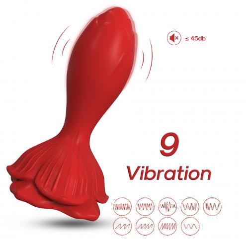 Анальный стимулятор Rosenberg Red, 9 vibration functions