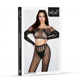 Бодистокинг - Bodystocking 2071, black - One Size - 3