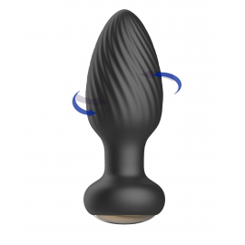 Анальна пробка B-Series Rotating anal plug, з функцією ротації, чорна - 1