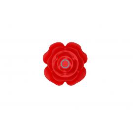 Анальна червона вібро пробка Rose rotating anal beads - 7