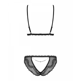 Комплект белья - Obsessive Millagro Set Black L/XL - 3