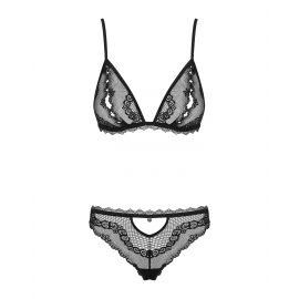 Комплект белья - Obsessive Millagro Set Black L/XL - 2