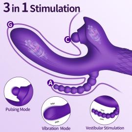 Вибратор Patty, 7 vibration functions, 7 ball tapping, USB - 2