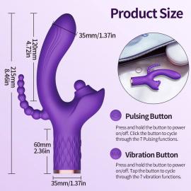 Вибратор Patty, 7 vibration functions, 7 ball tapping, USB - 7
