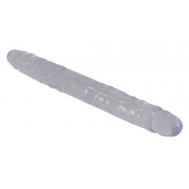 Двухсторонний фаллоимитатор - Crystal Clear Double Dildo - 1