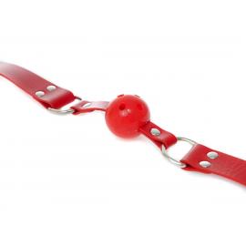 Кляп червоного кольору Knebel-Ball Gag - Fetish Boss Series - 4