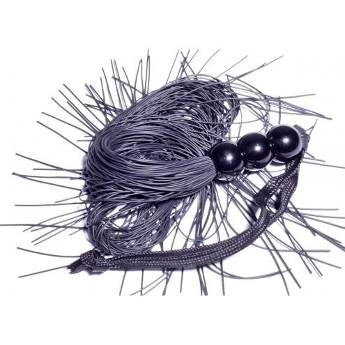 Кнут Silicone Whip Black 10 - Fetish Boss Series