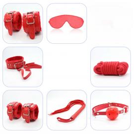 Набор БДСМ игрушек Fetish B-Series BDSM Kit 5.0, красный - 4