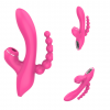 Вибратор - Erospace Sweet Play Sucking Vibrator With Anal Beads A3
