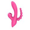 Вибратор - Erospace Sweet Play Sucking Vibrator With Anal Beads A3