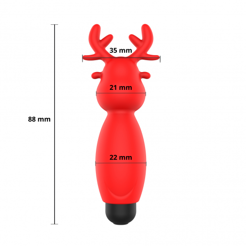 Мини-вибратор - Erospace Sweet Play Mini Reindeer Vibrator A10