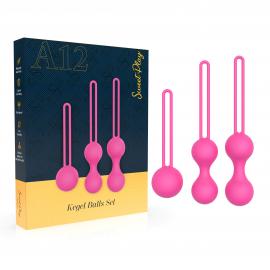 Набір вагінальних кульок - Erospace Sweet Play Kegel Balls Set A12 - 1