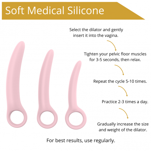 Набір вагінальних розширювачів - Erospace Sweet Play Pelvic Floor Muscles Training Set A13