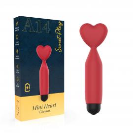 Міні-вібратор - Erospace Sweet Play Mini Heart Vibrator A14 - 1