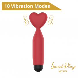 Міні-вібратор - Erospace Sweet Play Mini Heart Vibrator A14 - 3