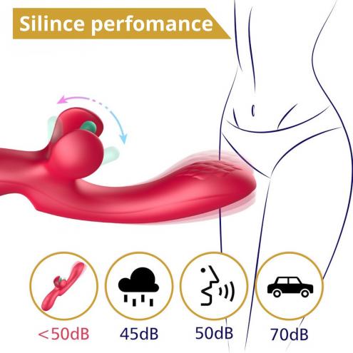 Вибратор - Erospace Sweet Play G-Spot Critoral Flappinng Vibrator A16