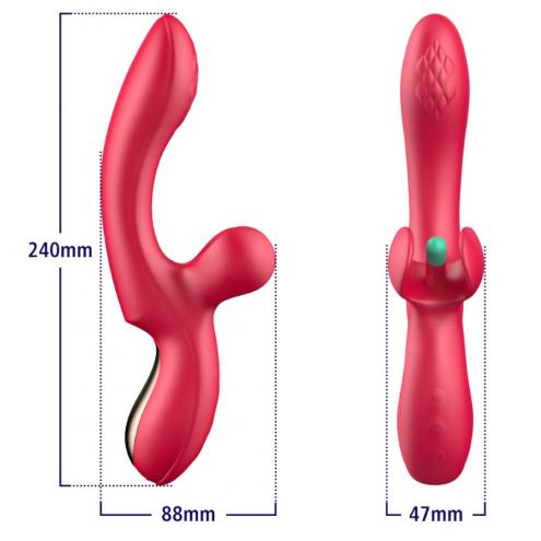 Вибратор - Erospace Sweet Play G-Spot Critoral Flappinng Vibrator A16