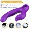 Вибратор - Erospace Sweet Play G-Spot Vibrator With Clitoral Licking Flapping A17