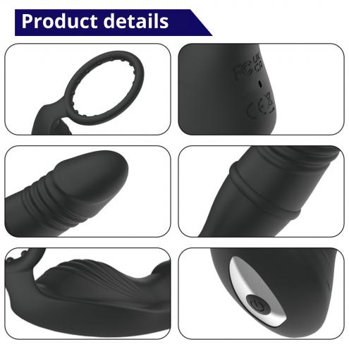 Масажер простати – Erospace Mens Play Thrusting Prostate Massager APP Controlled B5