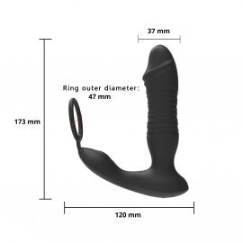 Масажер простати – Erospace Mens Play Thrusting Prostate Massager APP Controlled B5 - 2