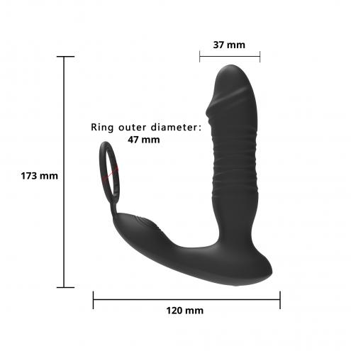 Масажер простати – Erospace Mens Play Thrusting Prostate Massager APP Controlled B5