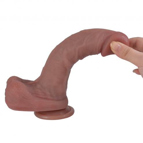 Фалоімітатор - Erospace Natural Play Silicone Dildo D2, 20.6 см