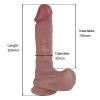 Фалоімітатор - Erospace Natural Play Silicone Dildo D2, 20.6 см