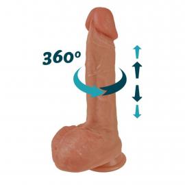 Вібратор - Erospace Natural Play Thrusting Dildo with Swing Motion and Heating D6, 22 см - 7