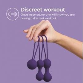 Набор вагинальных шаров Кегеля Sensual Kegel Balls Вес: 36, 62, 96 г. So Divine (Великобритания) - 4
