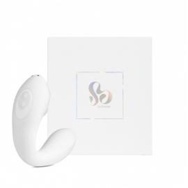 Вакуумний вібратор Pearl Vibe 2 в 1, колір: білий So Divine (Велика Британія) - 3