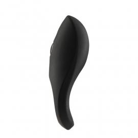 Эрекционное виброкольцо Rechargeable Vibrating Cock Ring цвет: черный So Divine (Великобритания) - 3