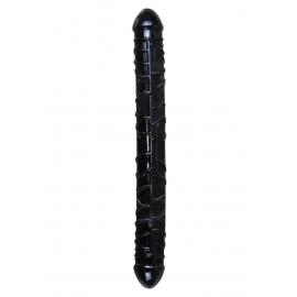 Двухсторонний фаллоимитатор - Flexible Double Dong Black - 1