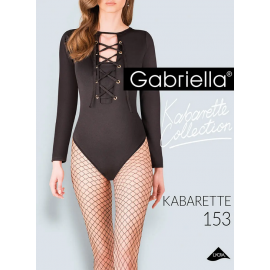 Колготки Gabriella Kabarette Collant 153 (Чорний, 3/4) - 4