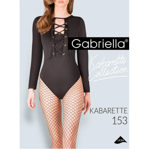 Колготки Gabriella Kabarette Collant 153 (Чорний, 3/4)