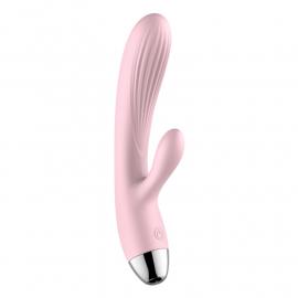 Вібратор для подвійної стимуляції Silicone Pulsator Pink