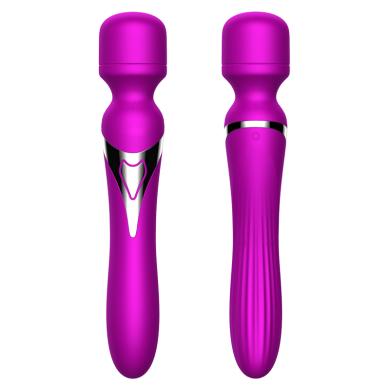 Вібромасажер Silicone Dual Massager USB 7+7 Function Purple