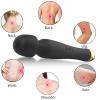 Вібромасажер Silicone Massager Black USB