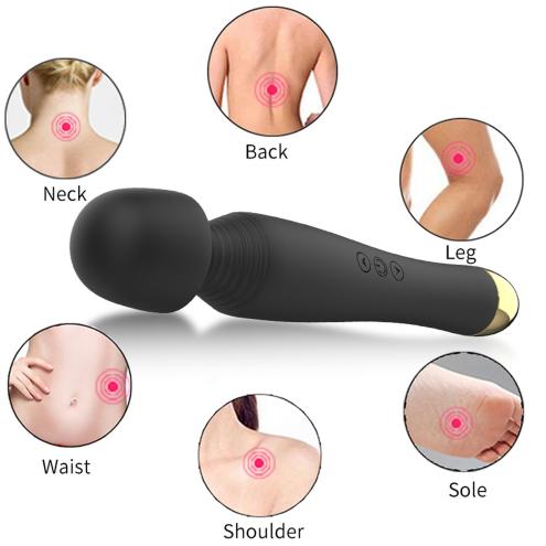 Вібромасажер Silicone Massager Black USB